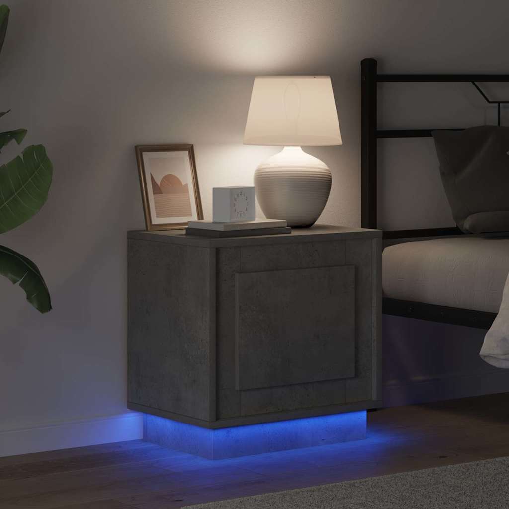 Armadio da Notte 2 pcs Grigio cemento 44 x 34,5 x 45 cm