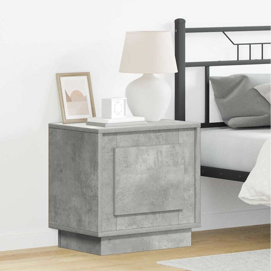 Armadio da Notte 2 pcs Grigio cemento 44 x 34,5 x 45 cm