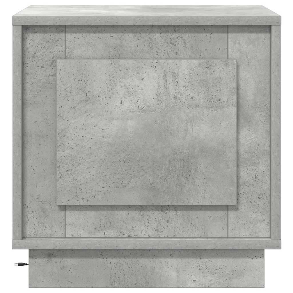 Armadio da Notte 2 pcs Grigio cemento 44 x 34,5 x 45 cm