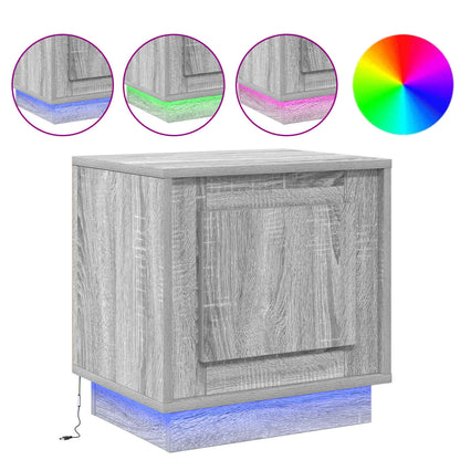 Armadio da Notte Grigio 44 x 34,5 x 45 cm Legno multistrato