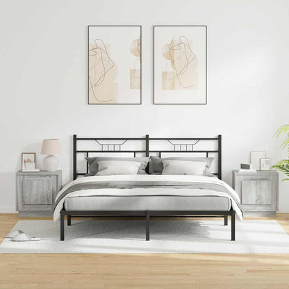 Armadio da Notte 2 pcs Grigio 44 x 34,5 x 45 cm