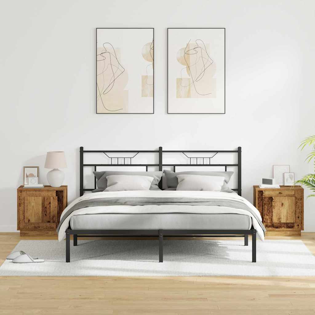 Armadio da Notte 2 pcs Legno vecchio 44 x 34,5 x 45 cm