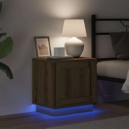 Armadio da Notte 2 pcs Rovere artigianale 44 x 34,5 x 45 cm