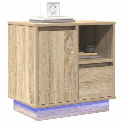 Armadio da Notte con cassetto Rovere Sonoma 50 x 34,5 x 50 cm.