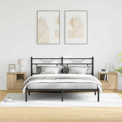 Armadio da Notte 2 pcs Rovere Sonoma 50 x 34,5 x 50 cm.