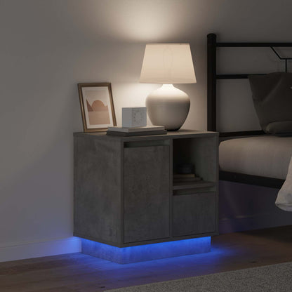 Armadio da Notte 2 pcs Grigio cemento 50 x 34,5 x 50 cm.