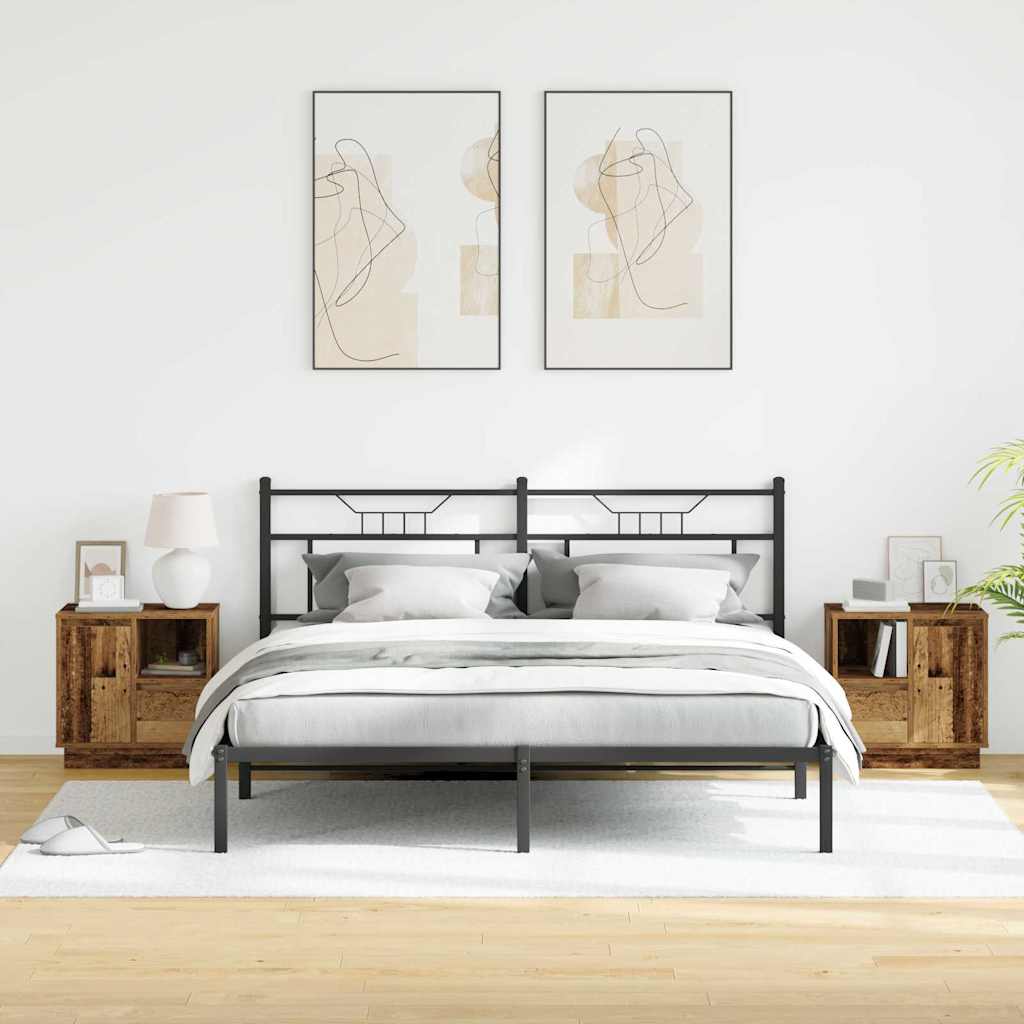 Armadio da Notte 2 pcs Legno vecchio 50 x 34,5 x 50 cm.