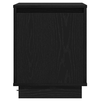 Armadio da Notte 2 pcs Rovere Nero 39 x 34,5 x 50 cm