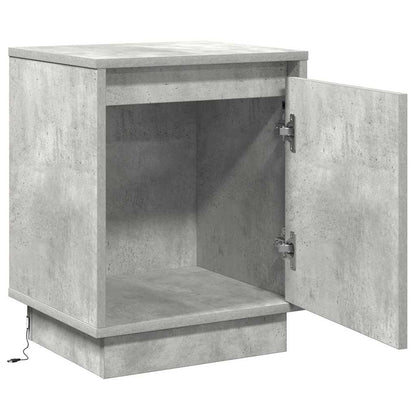 Armadio da Notte Grigio cemento 39 x 34,5 x 50 cm