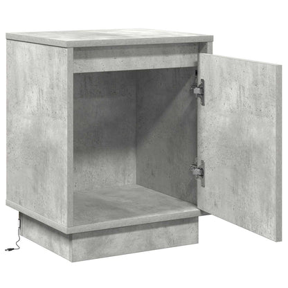 Armadio da Notte Grigio cemento 39 x 34,5 x 50 cm