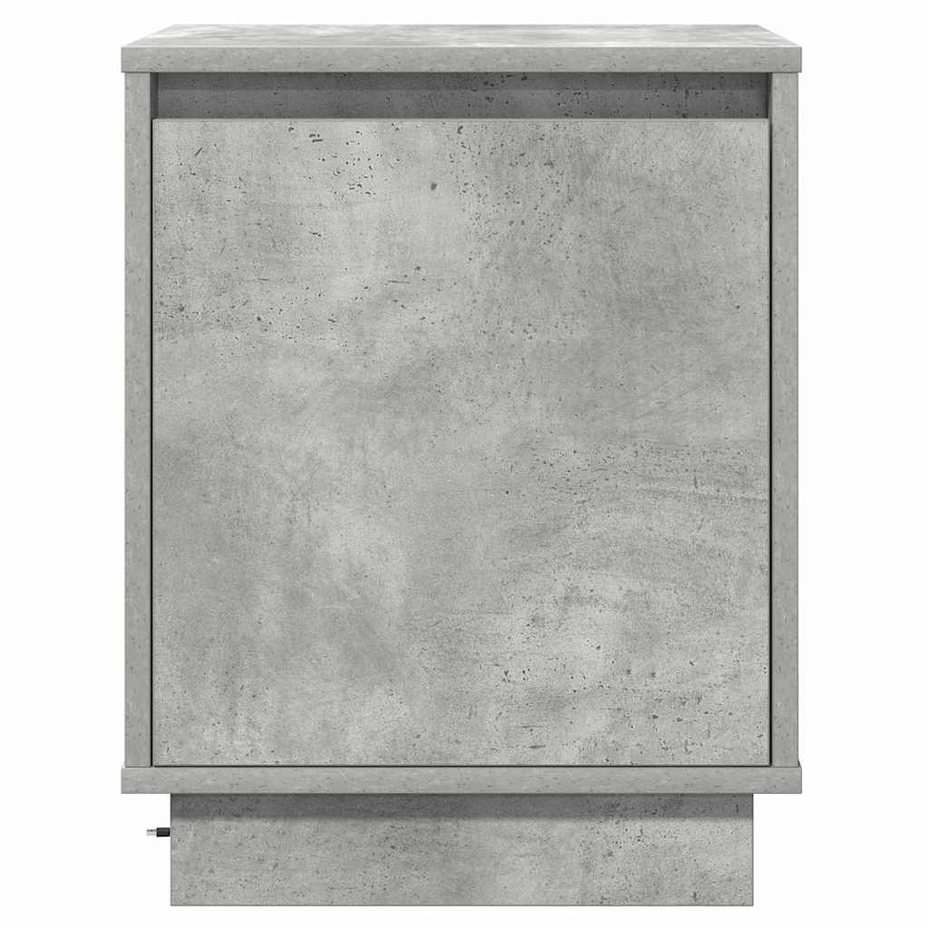 Armadio da Notte 2 pcs Grigio cemento 39 x 34,5 x 50 cm