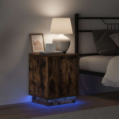 Armadio da Notte Rovere fumé 39 x 34,5 x 50 cm