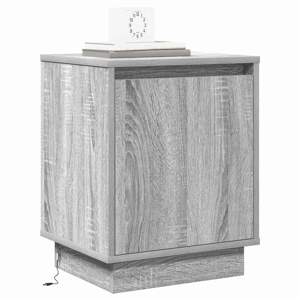 Armadio da Notte Grigio 39 x 34,5 x 50 cm Legno multistrato | homemem39