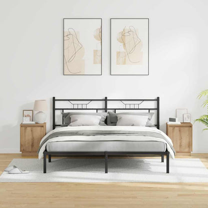 Armadio da Notte 2 pcs Rovere artigianale 39 x 34,5 x 50 cm