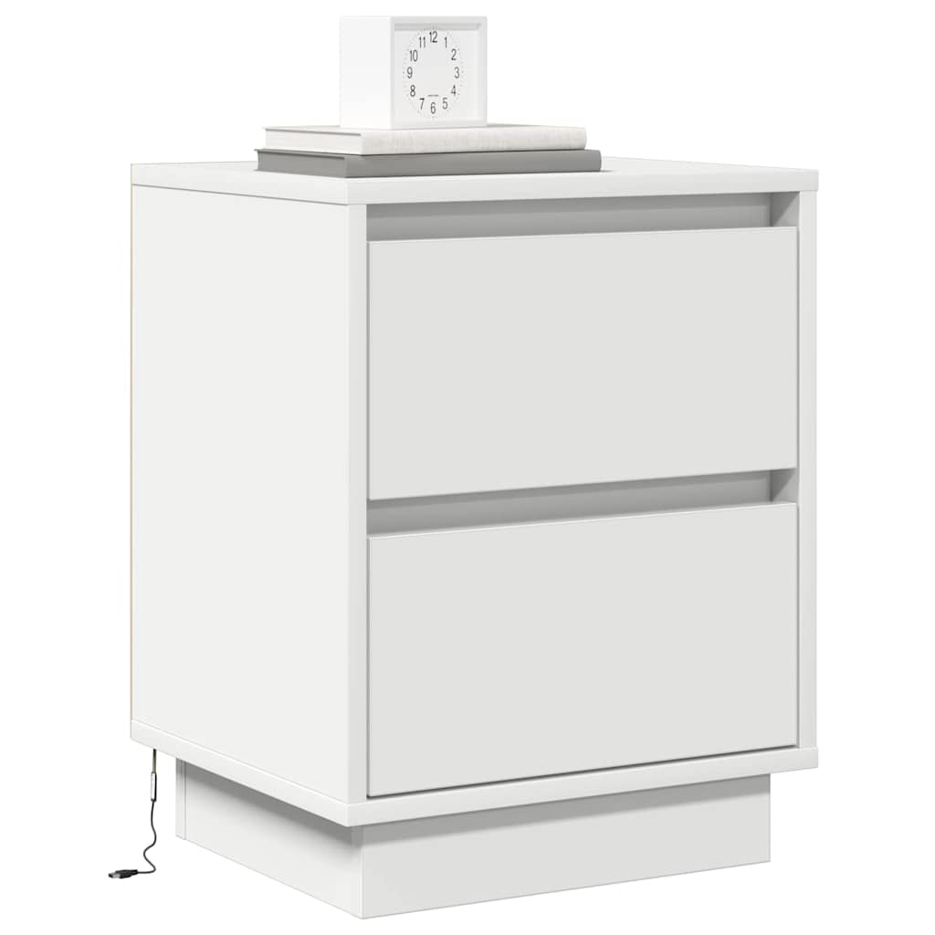 Armadio da Notte Bianco 39 x 34,5 x 50 cm Legno multistrato | homemem39
