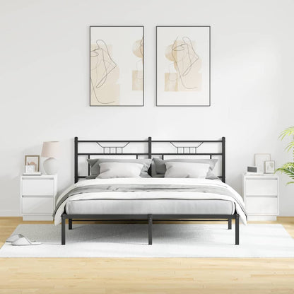 Armadio da Notte con cassetto 2 pcs Bianco 39 x 34,5 x 50 cm