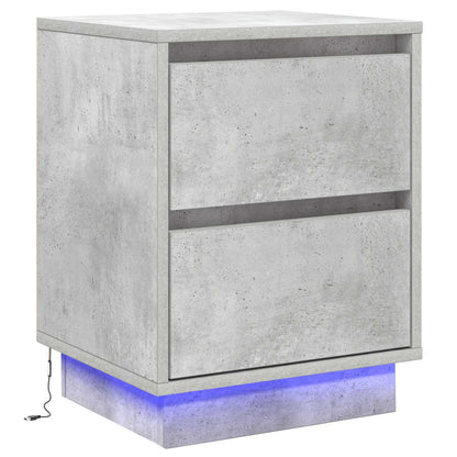 Armadio da Notte Grigio cemento 39 x 34,5 x 50 cm