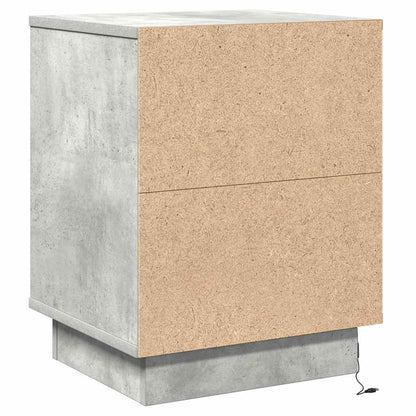 Armadio da Notte con cassetto Grigio cemento 39 x 34,5 x 50 cm | homemem39