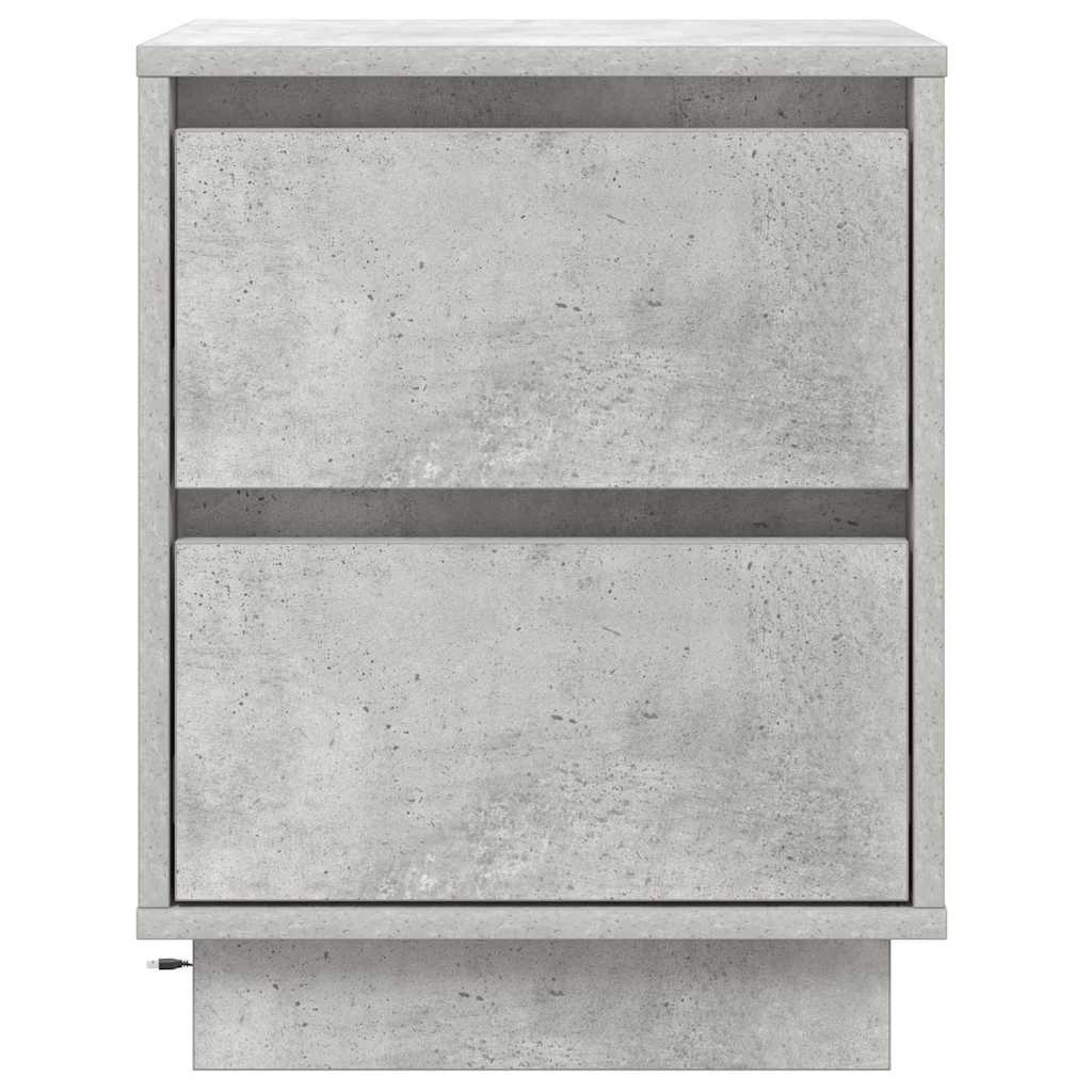 Armadio da Notte Grigio cemento 39 x 34,5 x 50 cm