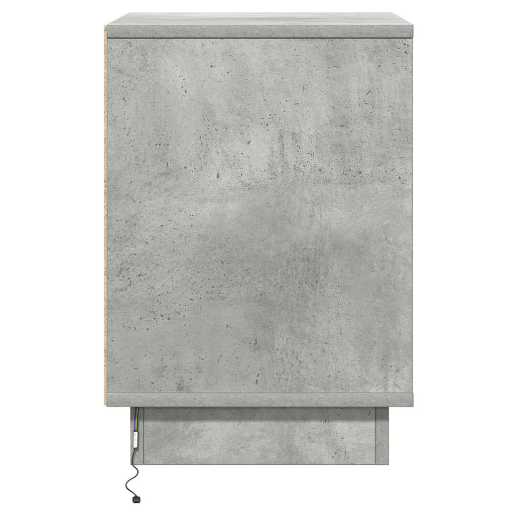 Armadio da Notte 2 pcs Grigio cemento 39 x 34,5 x 50 cm