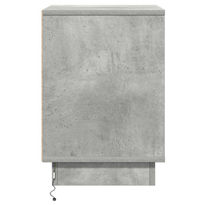 Armadio da Notte 2 pcs Grigio cemento 39 x 34,5 x 50 cm
