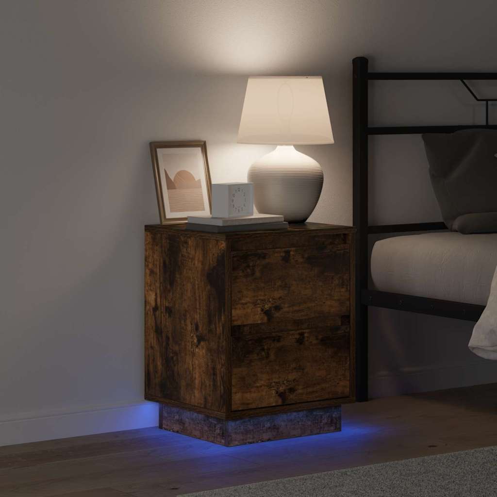 Armadio da Notte con cassetto Rovere fumé 39 x 34,5 x 50 cm | homemem39