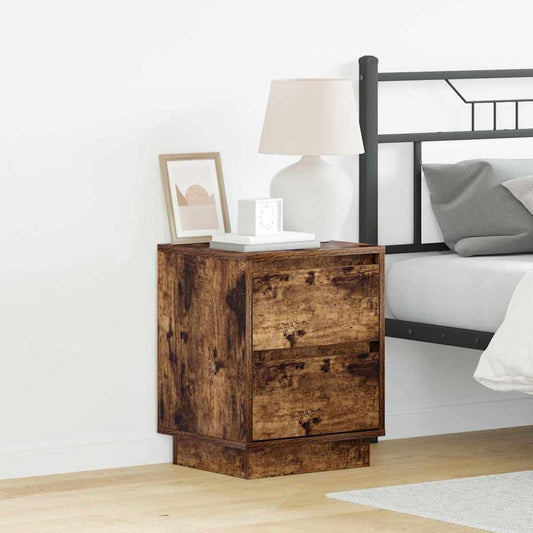 Armadio da Notte con cassetto Rovere fumé 39 x 34,5 x 50 cm | homemem39