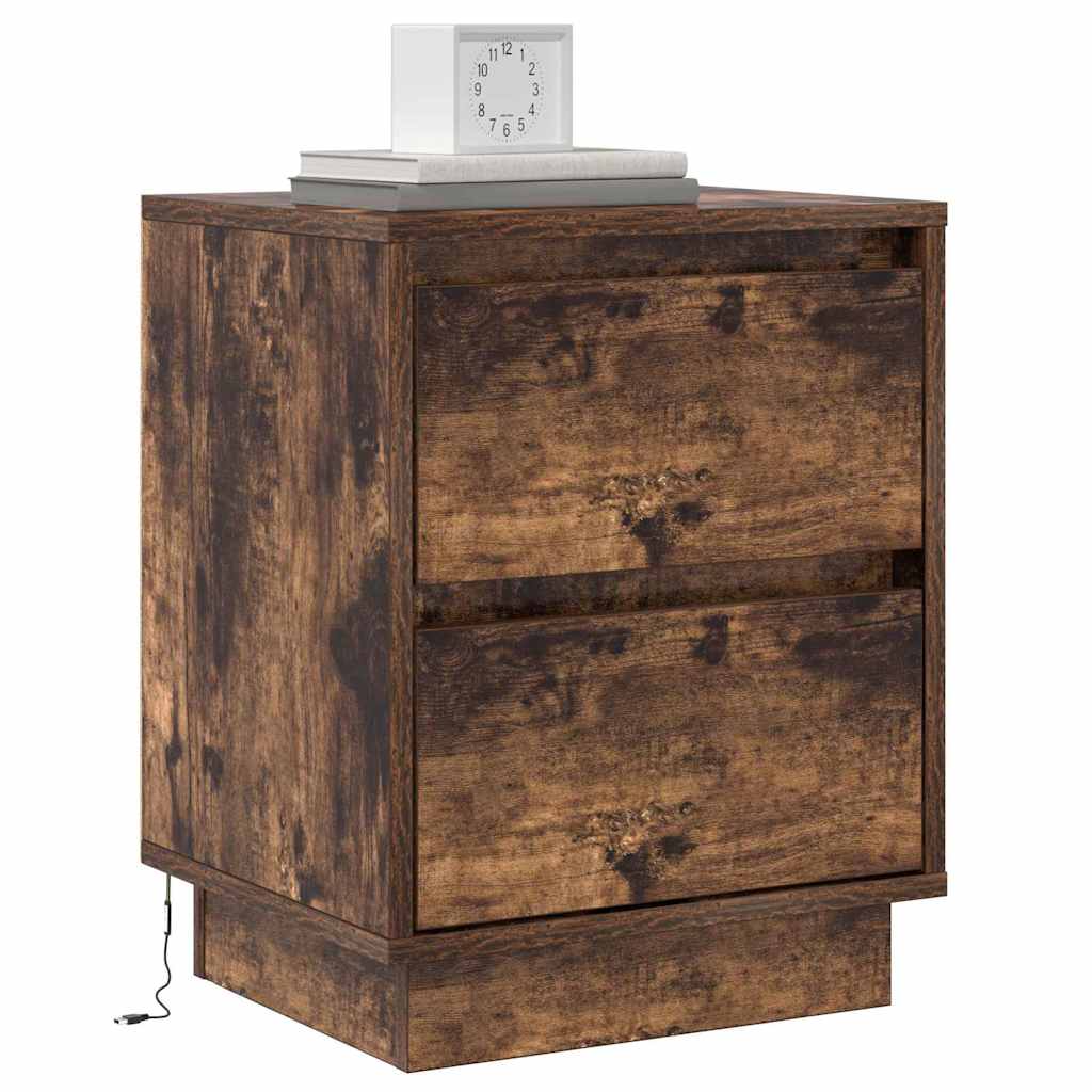 Armadio da Notte con cassetto Rovere fumé 39 x 34,5 x 50 cm | homemem39