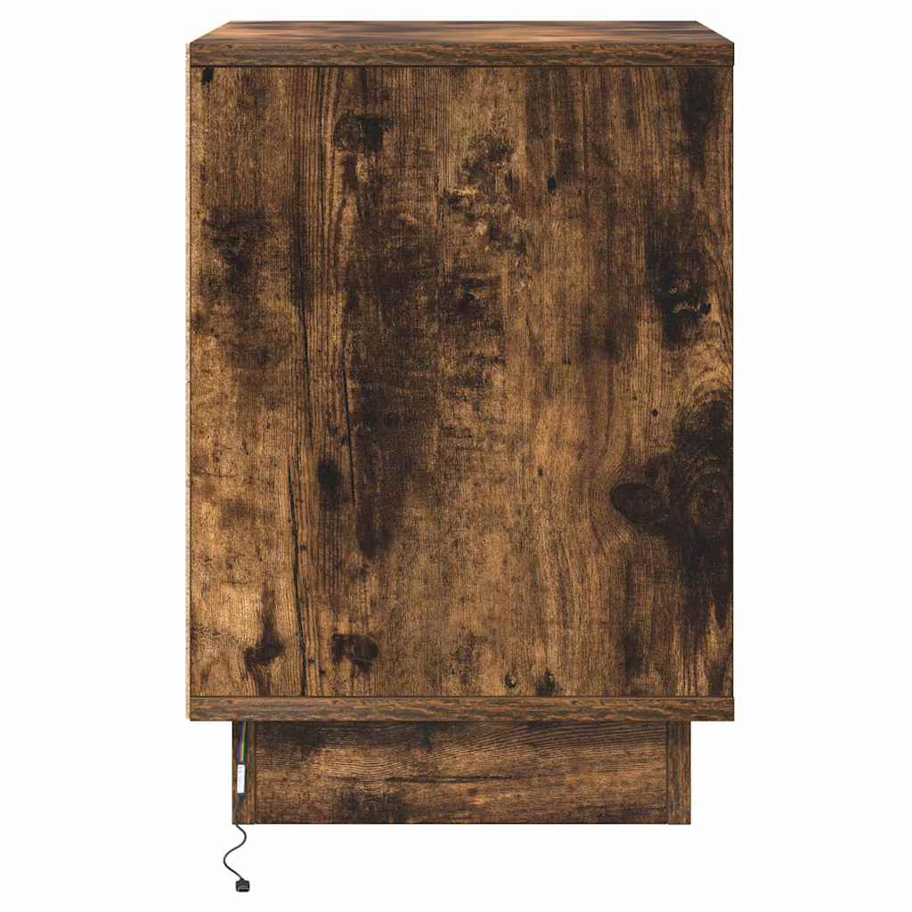 Armadio da Notte con cassetto Rovere fumé 39 x 34,5 x 50 cm | homemem39