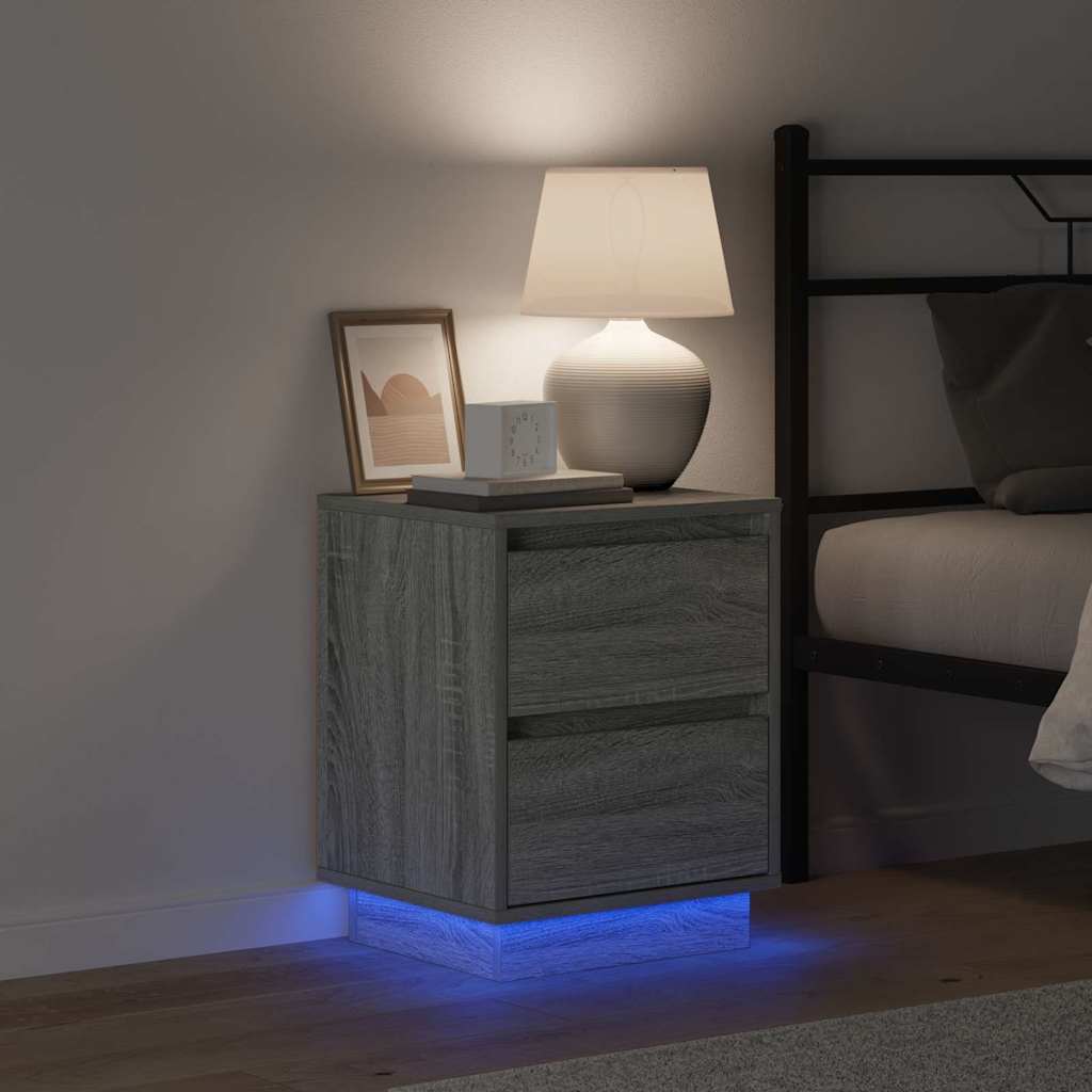 Armadio da Notte Grigio 39 x 34,5 x 50 cm Legno multistrato | homemem39