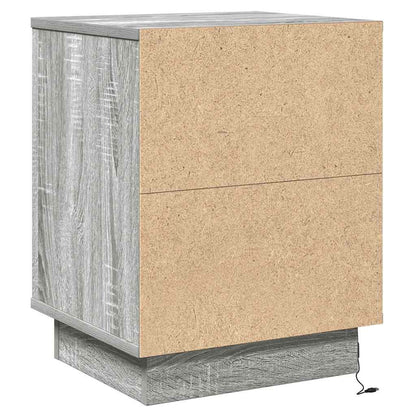 Armadio da Notte Grigio 39 x 34,5 x 50 cm Legno multistrato | homemem39