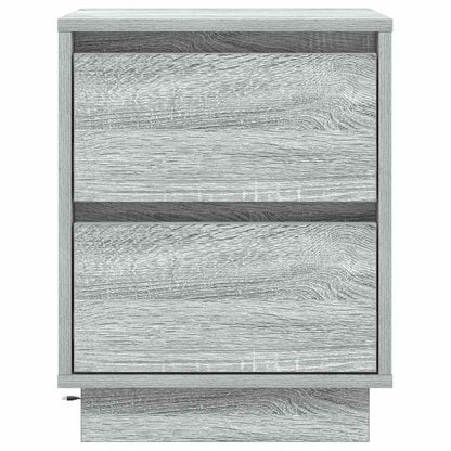 Armadio da Notte con cassetto 2 pcs Grigio 39 x 34,5 x 50 cm