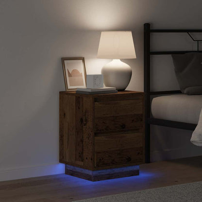 Armadio da Notte con cassetto Legno vecchio 39 x 34,5 x 50 cm | homemem39