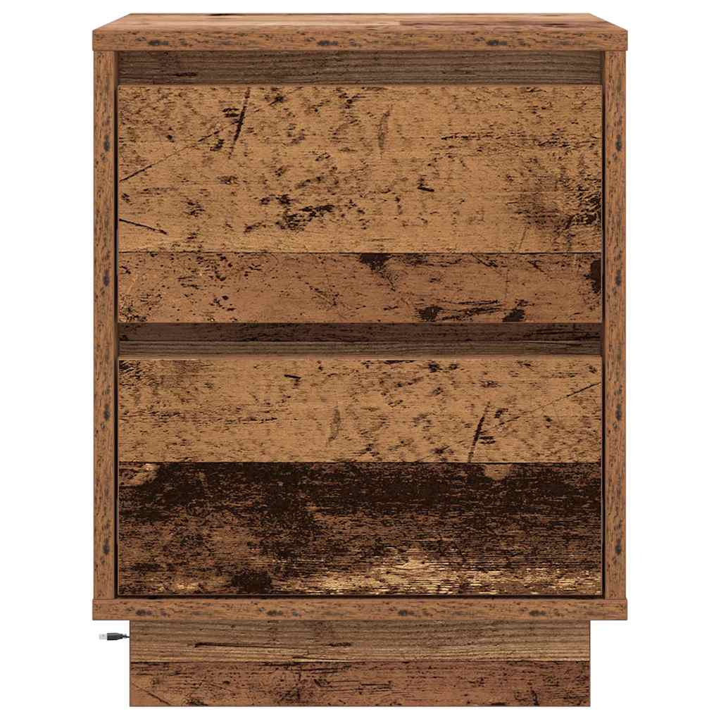 Armadio da Notte con cassetto Legno vecchio 39 x 34,5 x 50 cm | homemem39