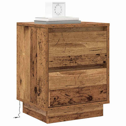 Armadio da Notte con cassetto Legno vecchio 39 x 34,5 x 50 cm
