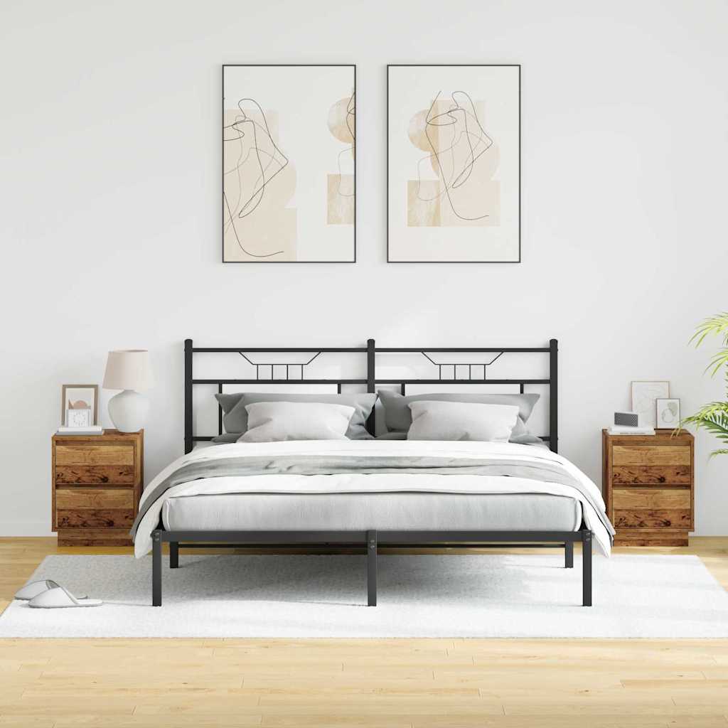 Armadio da Notte 2 pcs Legno vecchio 39 x 34,5 x 50 cm