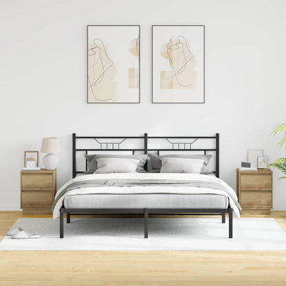 Armadio da Notte 2 pcs Rovere artigianale 39 x 34,5 x 50 cm