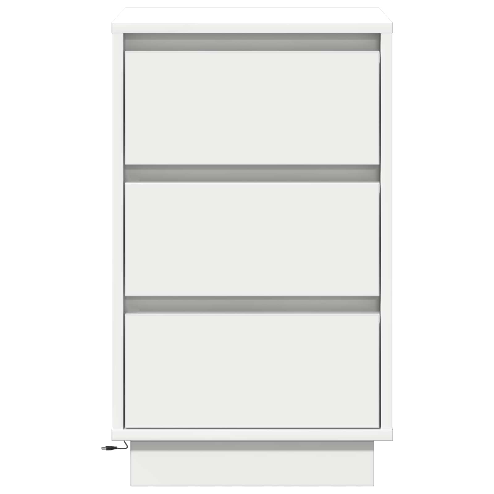 Armadio da Notte Bianco 39 x 34,5 x 65 cm Legno multistrato | homemem39