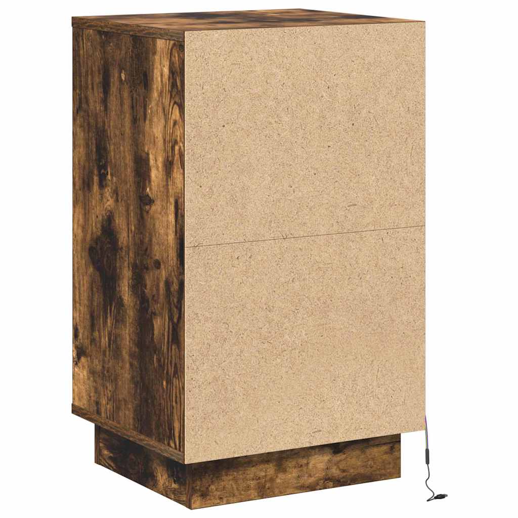 Armadio da Notte Rovere fumé 39 x 34,5 x 65 cm