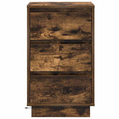Armadio da Notte Rovere fumé 39 x 34,5 x 65 cm