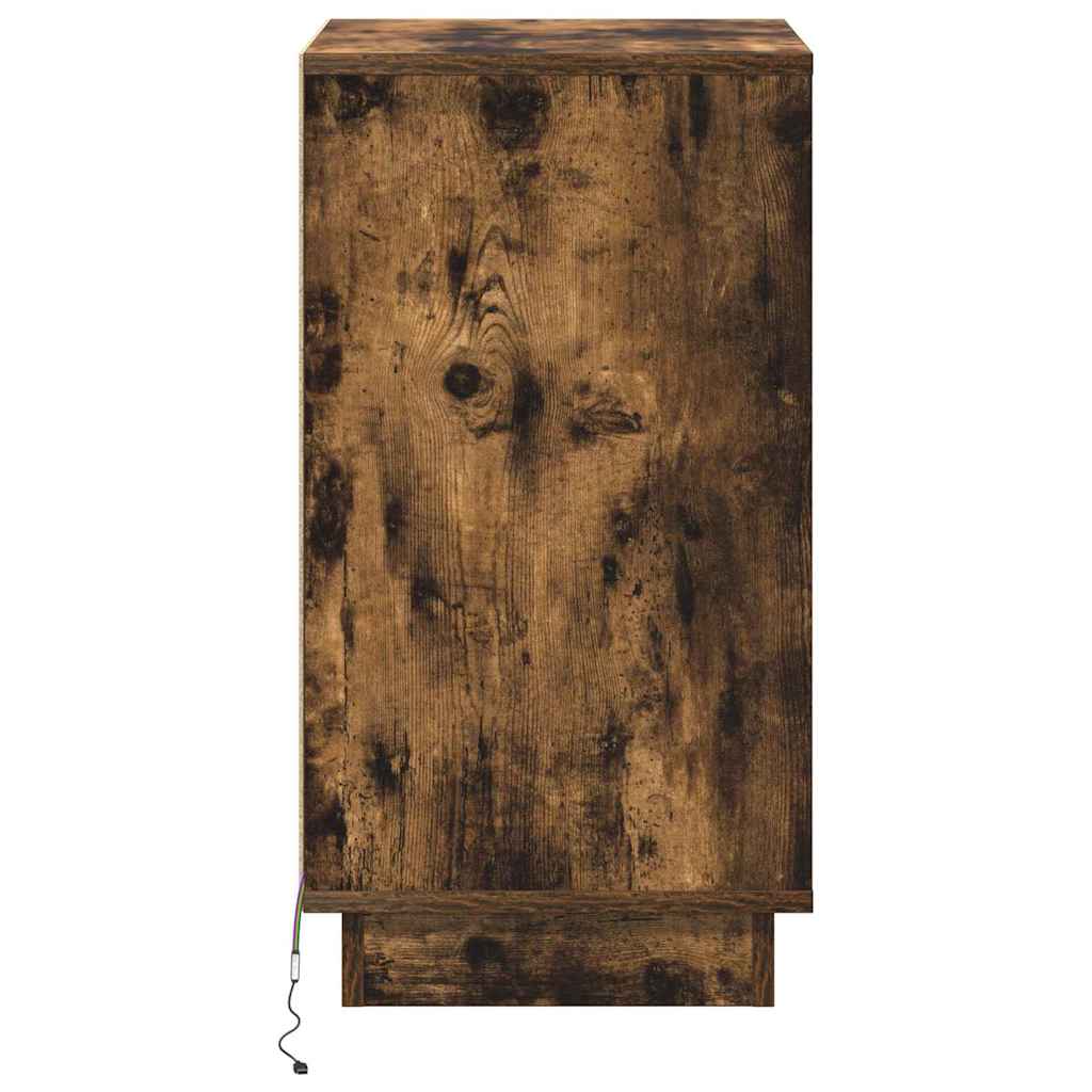 Armadio da Notte Rovere fumé 39 x 34,5 x 65 cm