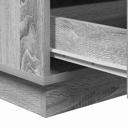 Armadio da Notte Grigio 39 x 34,5 x 65 cm Legno multistrato