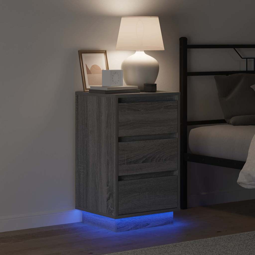 Armadio da Notte Grigio 39 x 34,5 x 65 cm Legno multistrato | homemem39