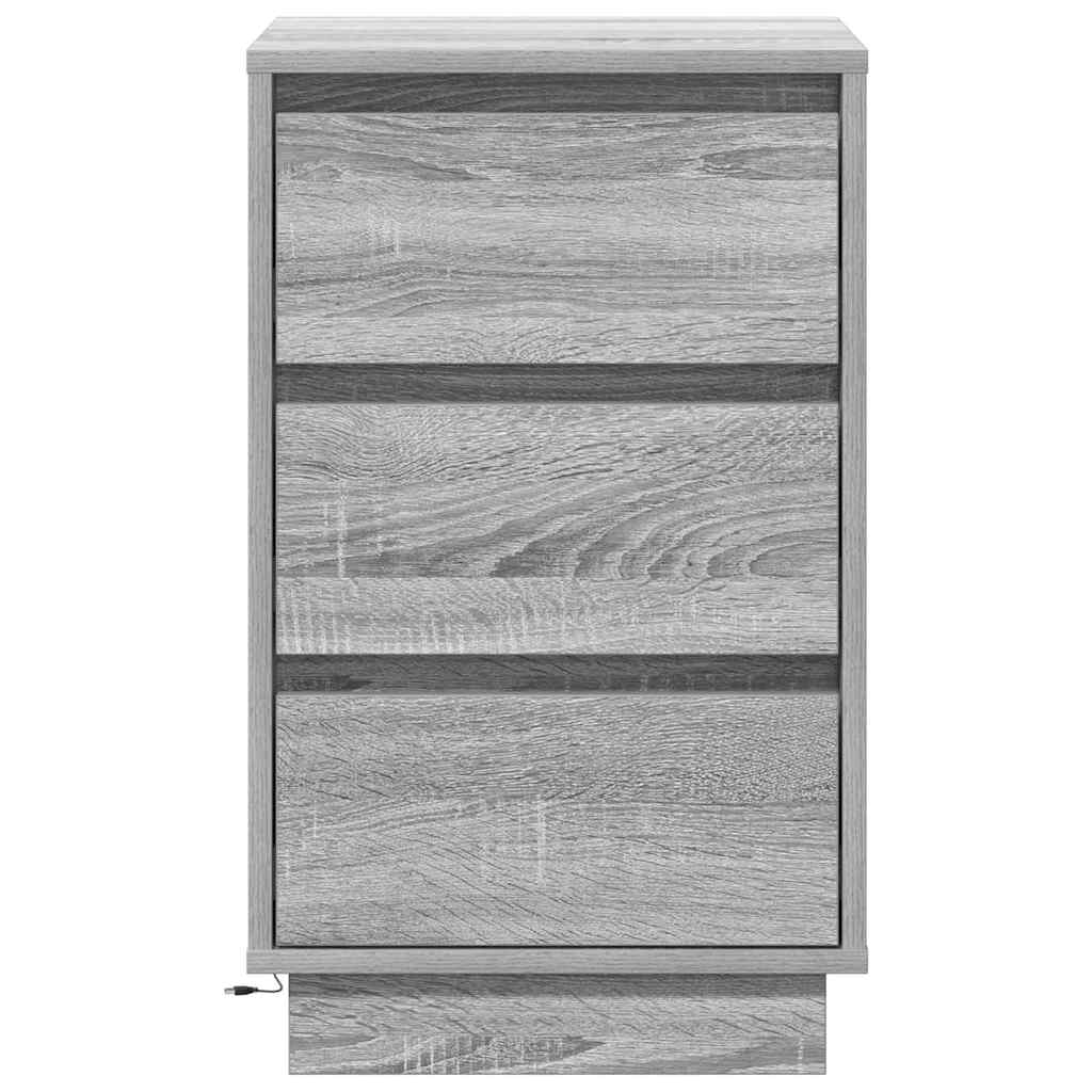 Armadio da Notte Grigio 39 x 34,5 x 65 cm Legno multistrato | homemem39