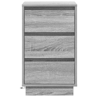 Armadio da Notte Grigio 39 x 34,5 x 65 cm Legno multistrato | homemem39