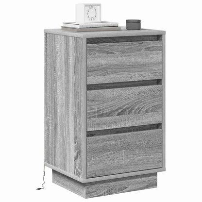 Armadio da Notte Grigio 39 x 34,5 x 65 cm Legno multistrato | homemem39