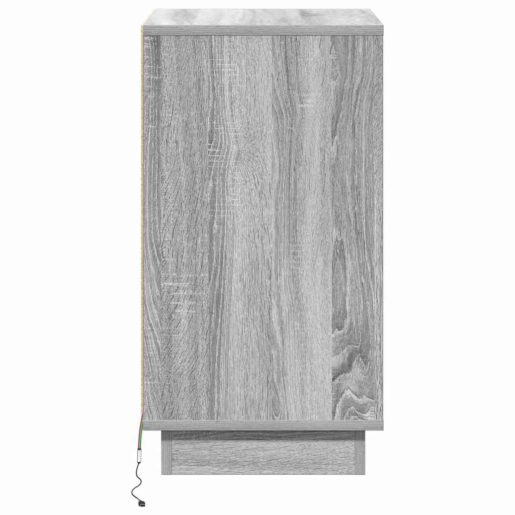 Armadio da Notte Grigio 39 x 34,5 x 65 cm Legno multistrato | homemem39