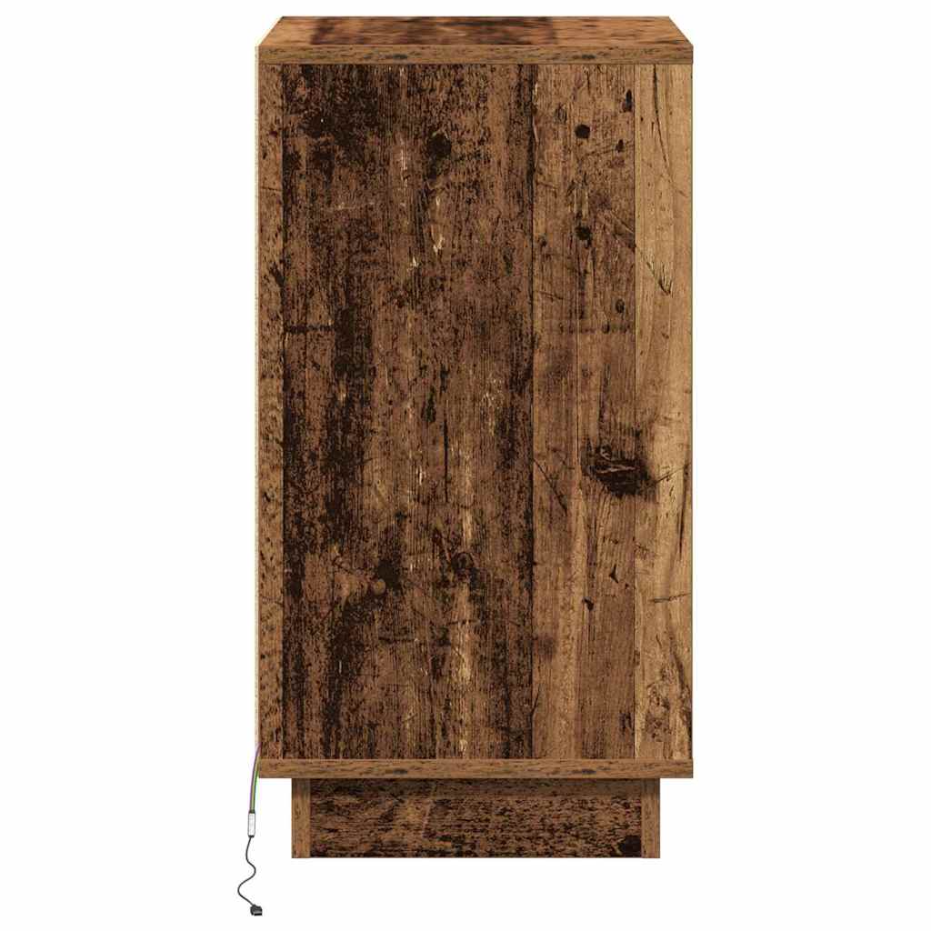 Armadio da Notte con cassetto Legno vecchio 39 x 34,5 x 65 cm