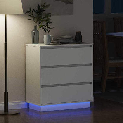 Armadio da Notte Bianco 71 x 34,5 x 75 cm Legno multistrato | homemem39
