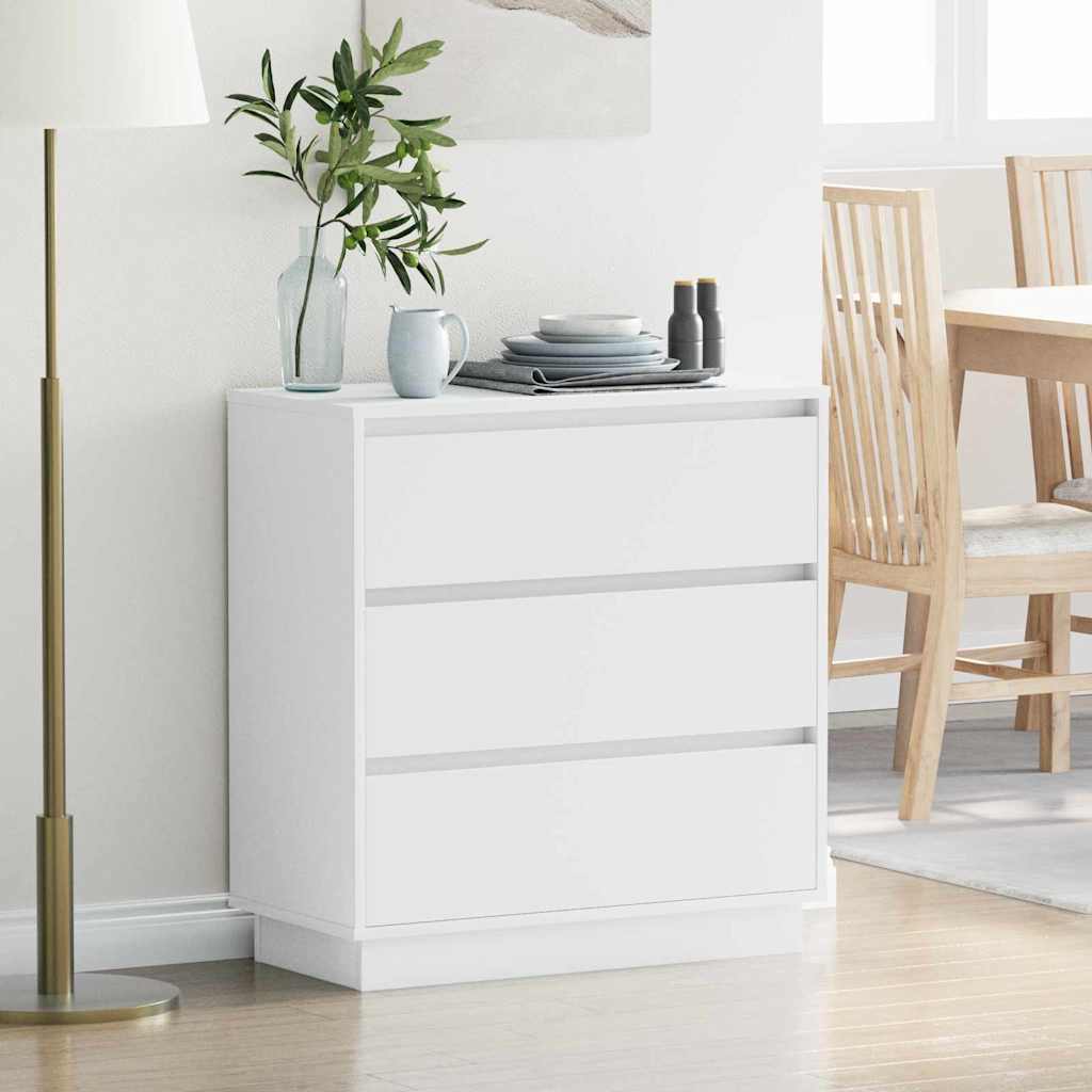 Armadio da Notte Bianco 71 x 34,5 x 75 cm Legno multistrato | homemem39